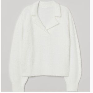 H&M White Cowl Neck Sweater